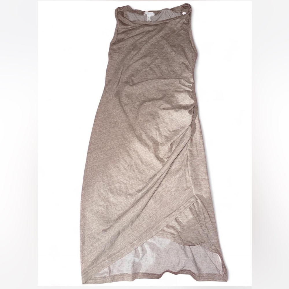 Leith Asymmetrical Sleeveless Tan Dress size small
